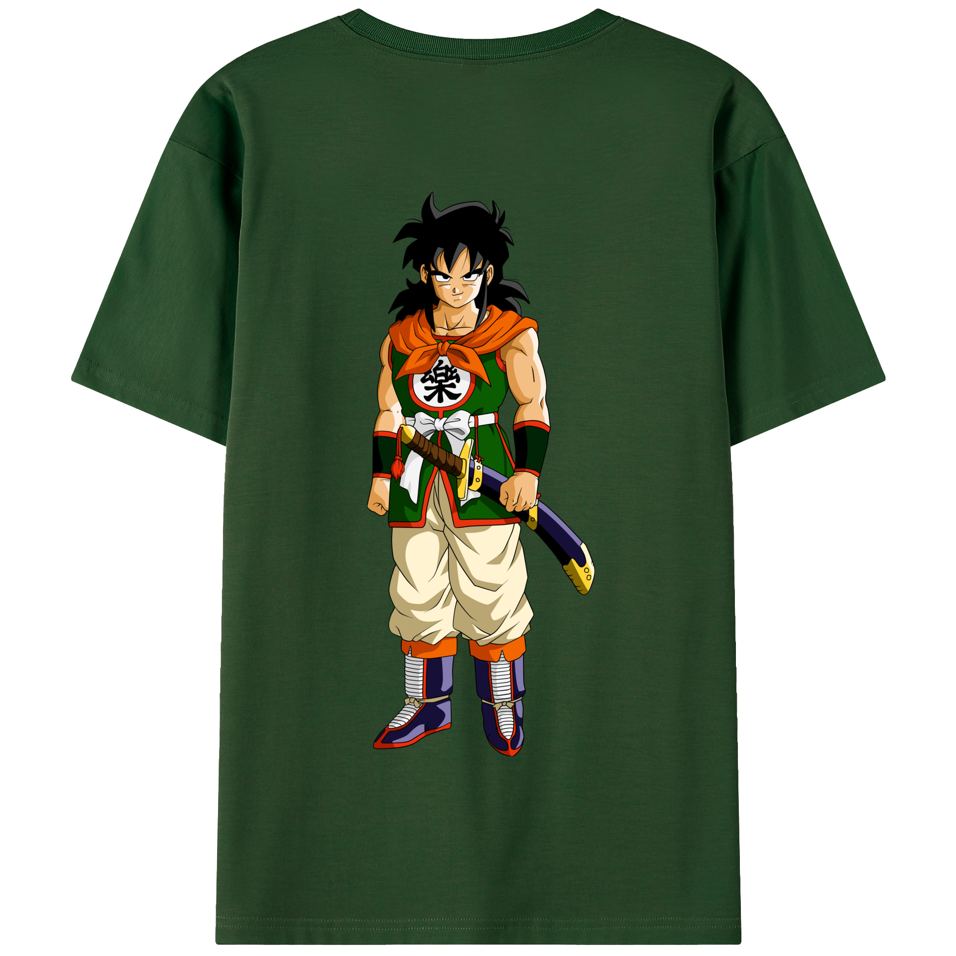 （画像用） ドラゴンボール ヤムチャ DRAGON BALL Yamcha 綿100％半袖Tシャツ（背面プリント）